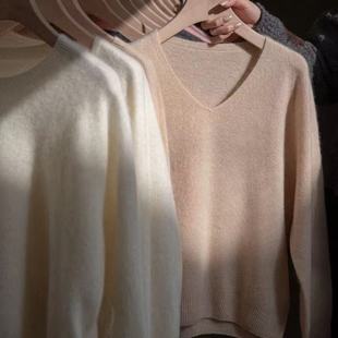 澳洲Tasmanian纱线女羊毛衫拉毛羊绒毛衣濮院毛衫流行爆款打底衫