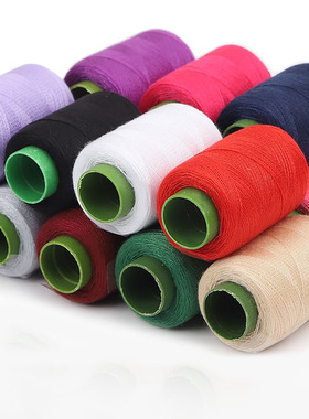 家用针线手缝缝纫机线宝塔线小卷302线黑色白色手工缝衣服线单卷