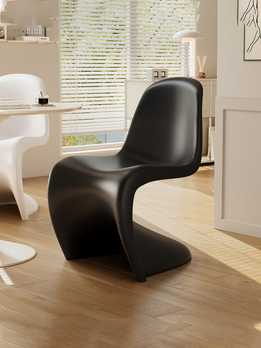 潘通椅餐椅家用现代简约加厚塑料椅子网红潘东椅餐桌靠背椅化妆凳