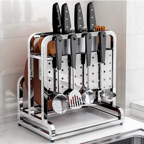 精品304不锈钢厨房刀架