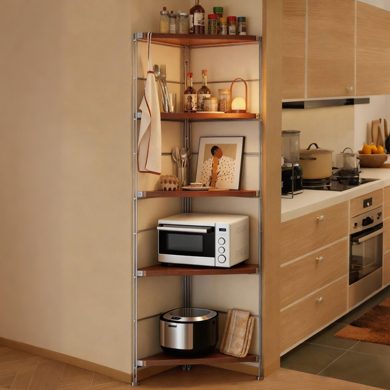 厨房转角置物架落地多层三角放置架微波炉收纳架多功能家用储物柜,厨房/烹饪用具,厨房置物架/置物柜/角架,淘宝优惠券,粉丝福利购,淘宝优惠卷