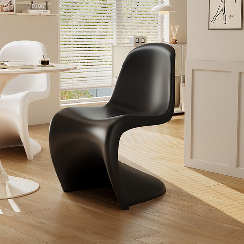 潘通椅餐椅家用现代简约加厚塑料椅子网红潘东椅餐桌靠背椅化妆凳