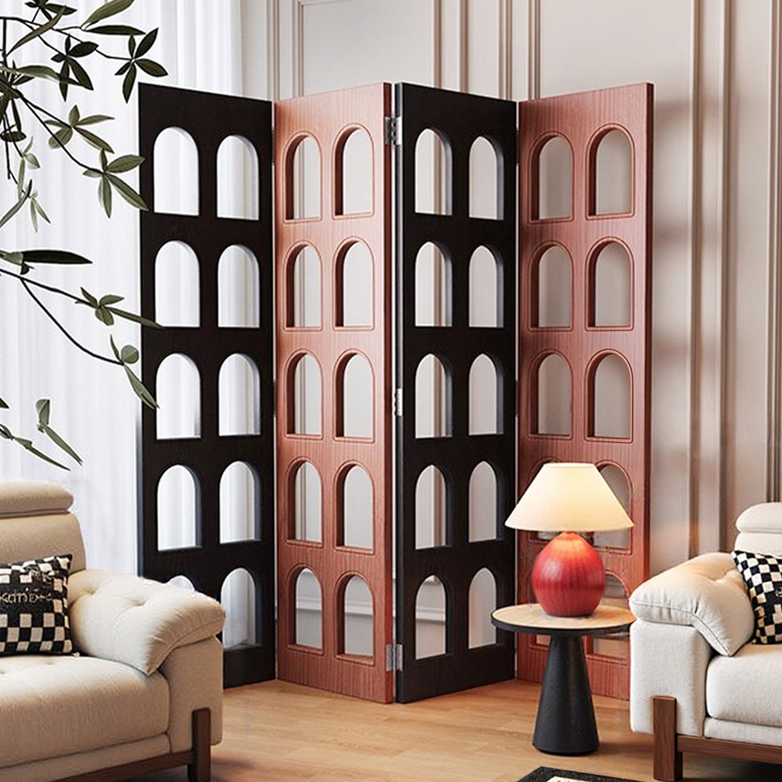 珍藏级窗格屏风！特级实木白蜡木