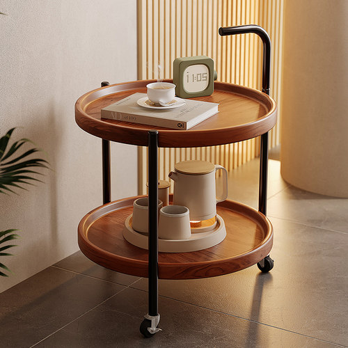 可移动小边几置物架小推车