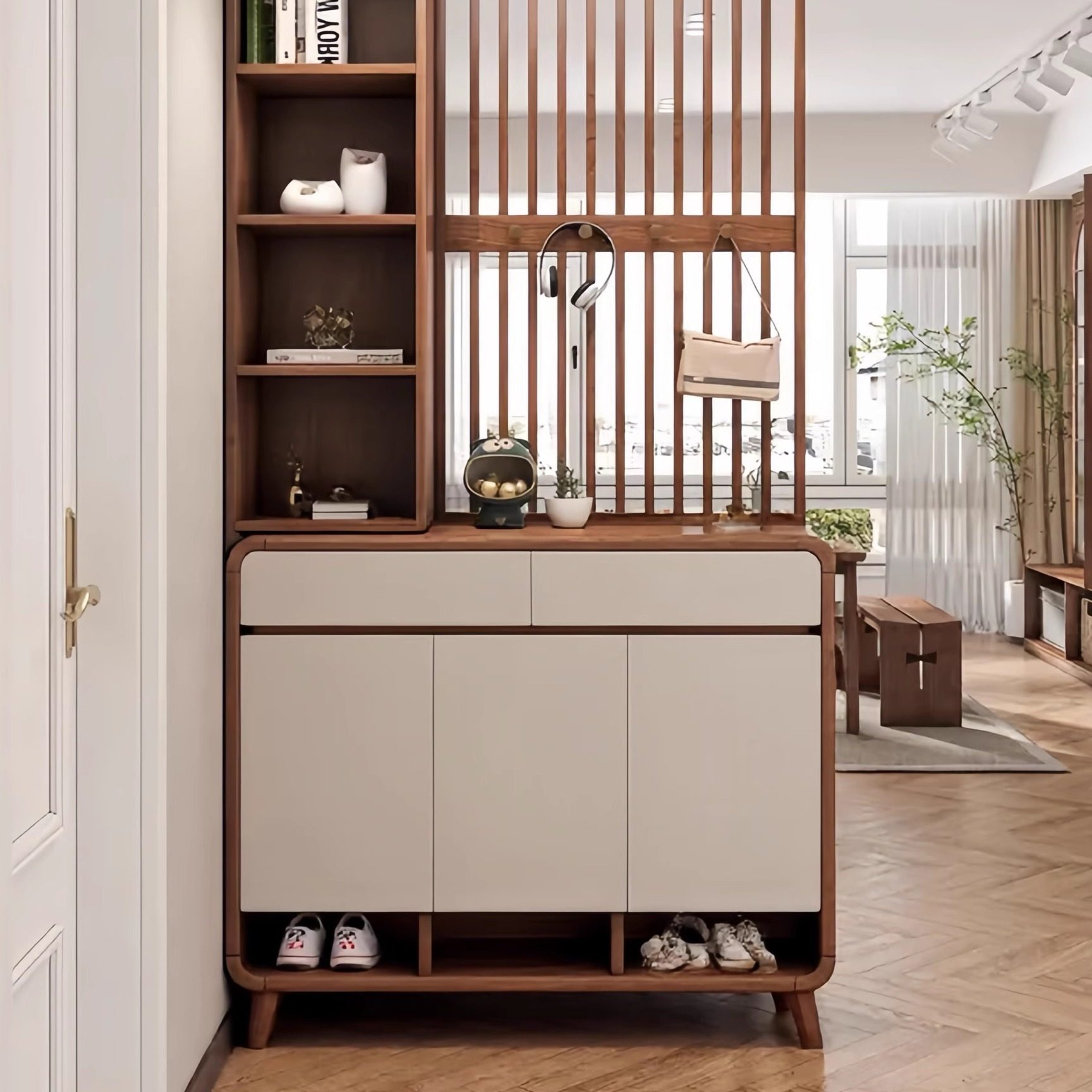 隔断鞋柜家用门口玄关一体室内客厅2025新款隔断柜入户收纳储物柜,住宅家具,鞋柜,淘宝优惠券,粉丝福利购,淘宝优惠卷