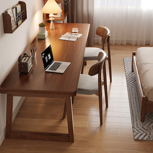 床边桌家用卧室双人长条桌子工作台床尾书桌写字台简约现代电脑桌