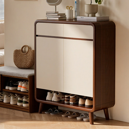 爆款实木鞋柜送货到家十年质保