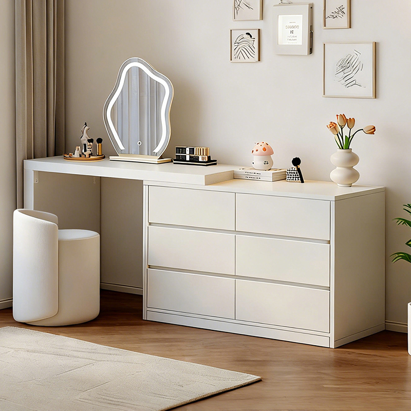 书桌梳妆台一体家用床边桌