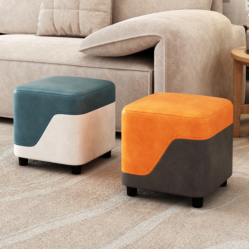 家用小凳子沙发凳拼色方凳