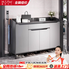 楼道鞋柜家用门口2025新款入户门玄关储物收纳柜一体靠墙实木鞋架