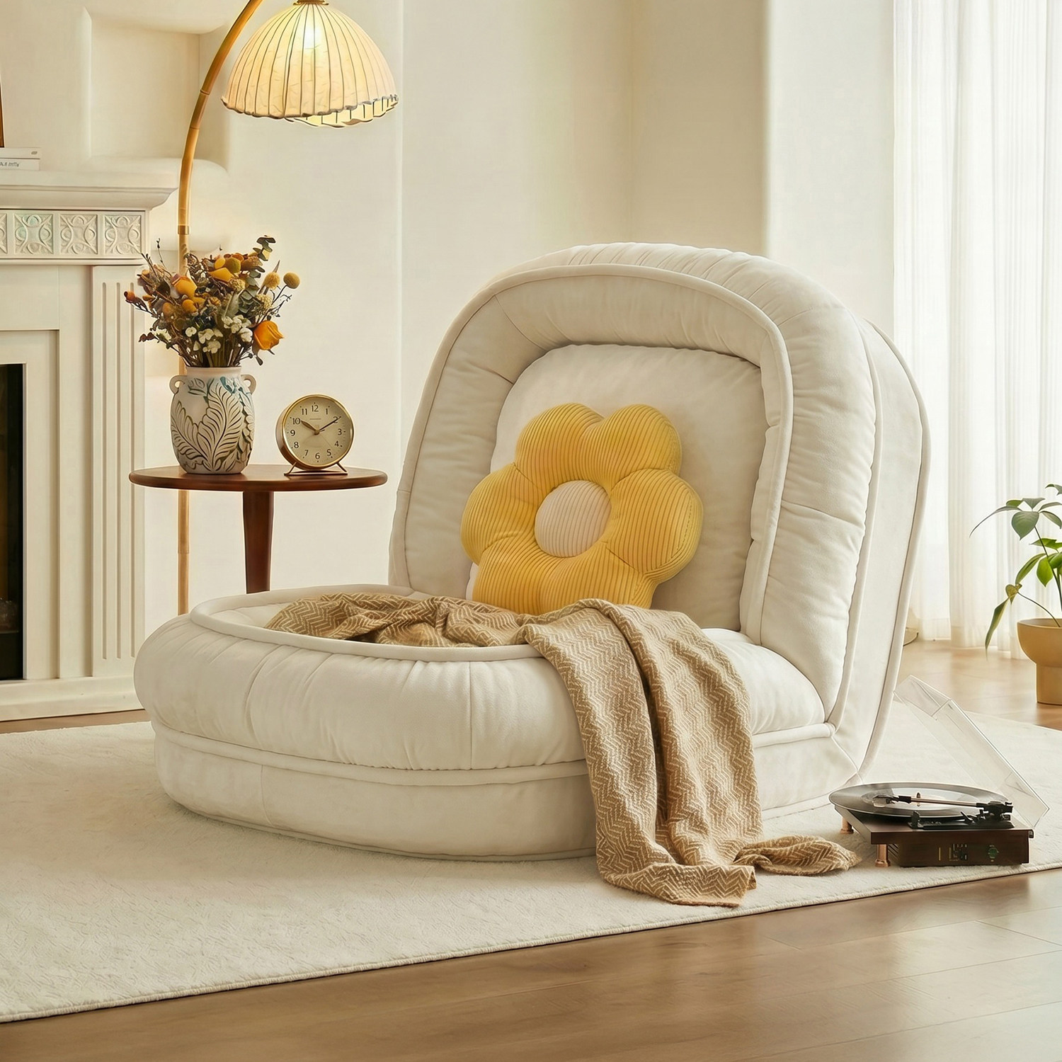 加大人类狗窝懒人沙发可睡可躺榻榻米折叠卧室客厅大沙发单人沙发