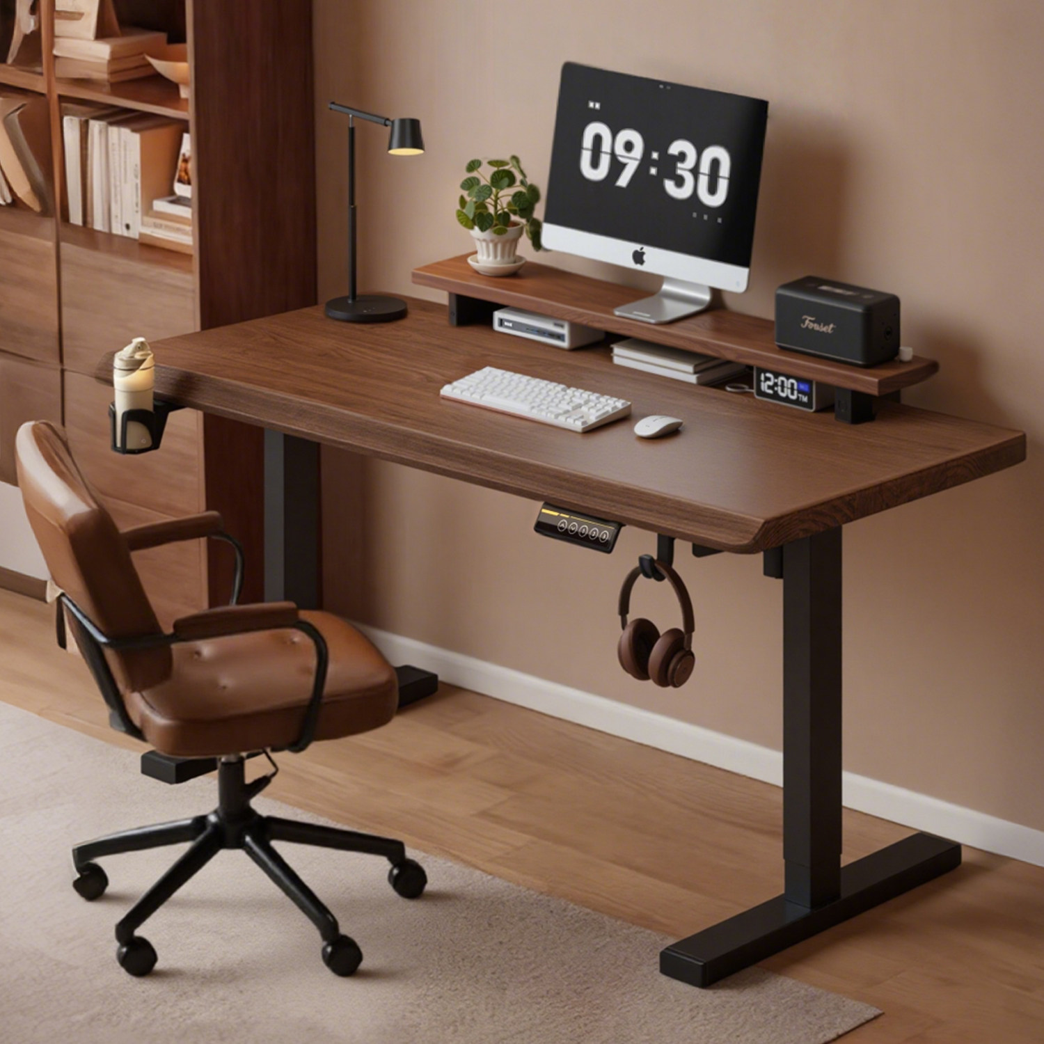 【全网热销30W+】实木电动升降桌