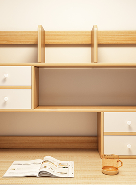 书架桌面置物架客厅简易书桌收纳多层架子办公室卧室桌上小型书柜