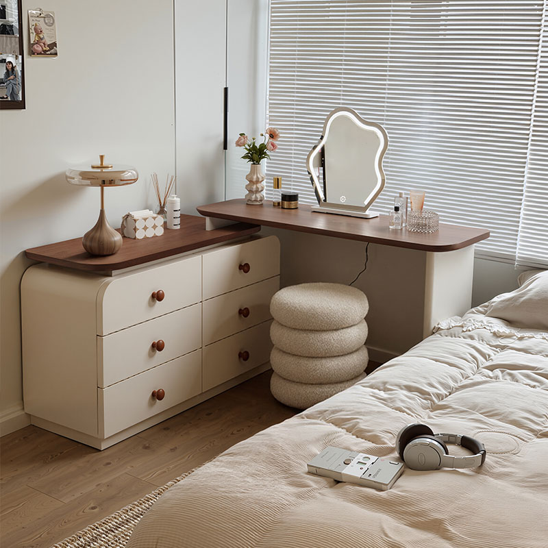 100%ENF级实木芯环保烤漆梳妆台