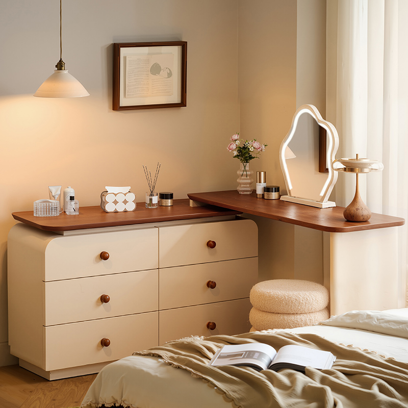 100%ENF级实木芯环保烤漆梳妆台