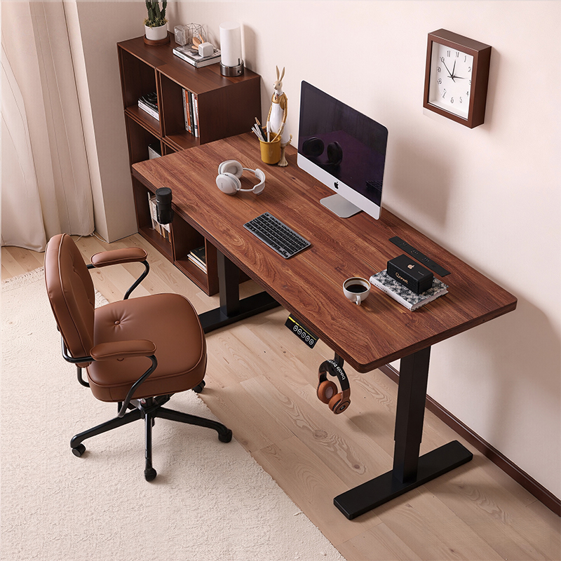ENF级环保实木电动升降电脑桌