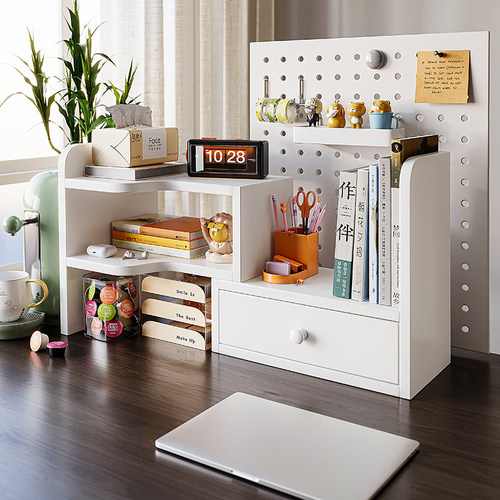 办公桌置物架工位多层可伸缩收纳