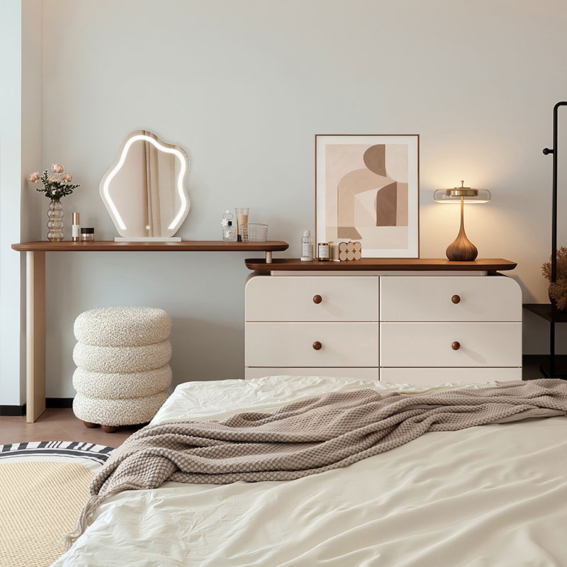 100%ENF级实木芯环保烤漆梳妆台