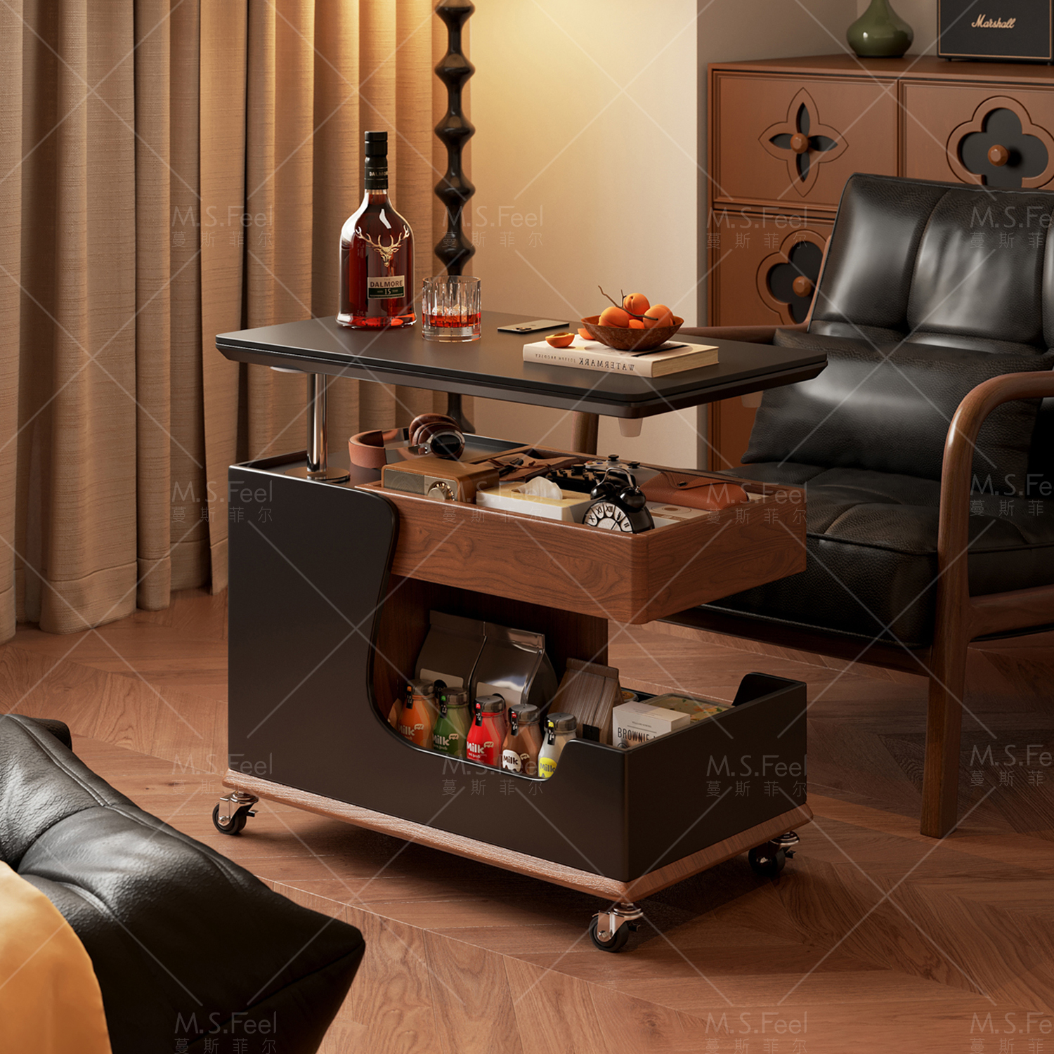 【实木柜体+岩板台面】材质升级