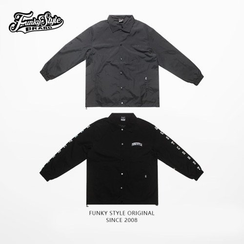 FUNKYSTYLE原创美式街头潮奇卡诺popping西海岸bboy教练夹克外套