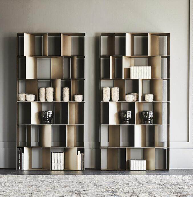 意式书柜书架现代简约北欧书架展示架书柜现代简约展示柜陈列柜