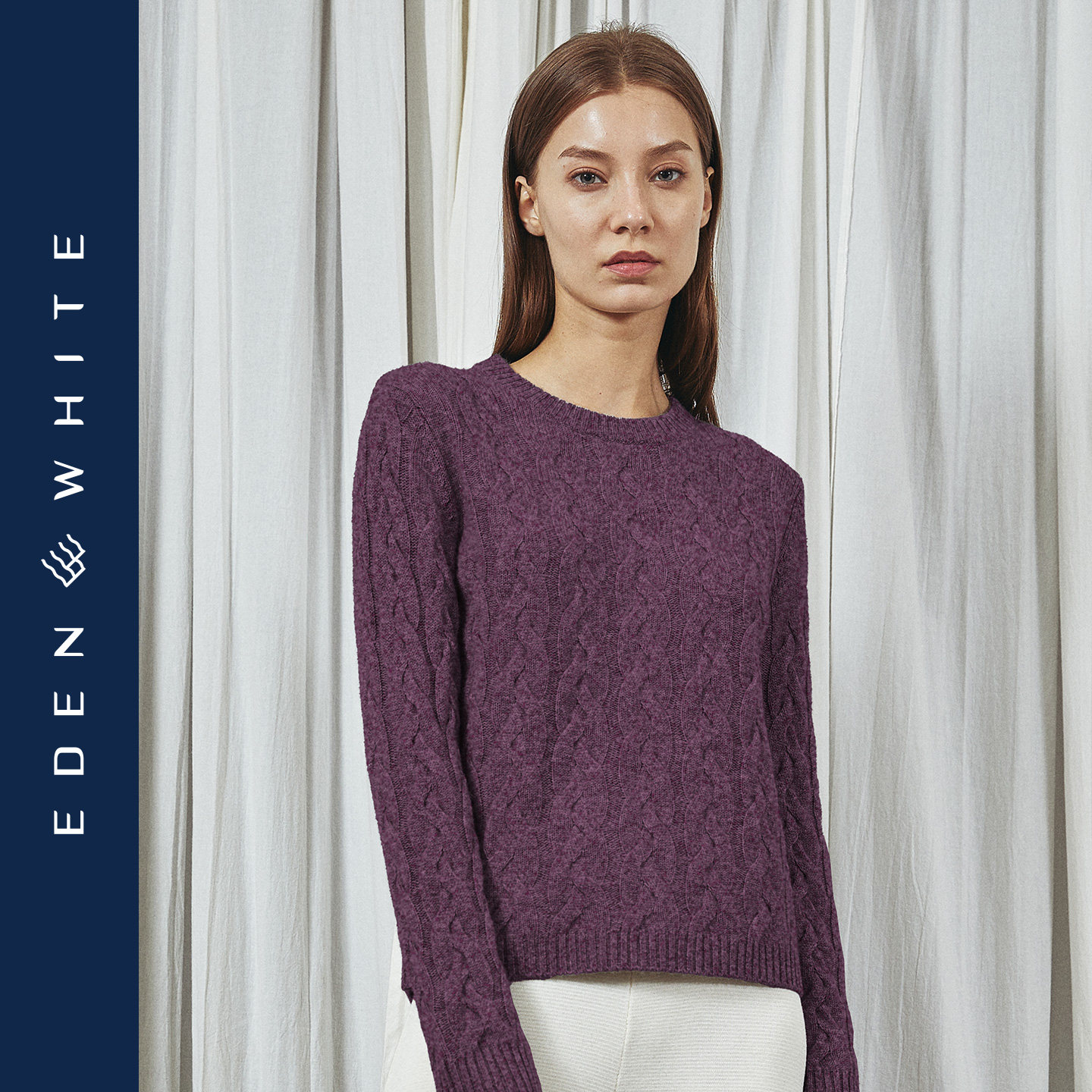 圣雪绒25秋冬新品女圆领针织衫复古绞花毛衣宽松短加厚混纺羊绒衫,女装/女士精品,毛针织衫,淘宝优惠券,粉丝福利购,淘宝优惠卷