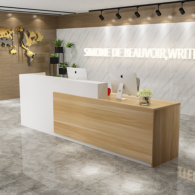 柜桌商用简约现代风店铺烤漆吧台图片