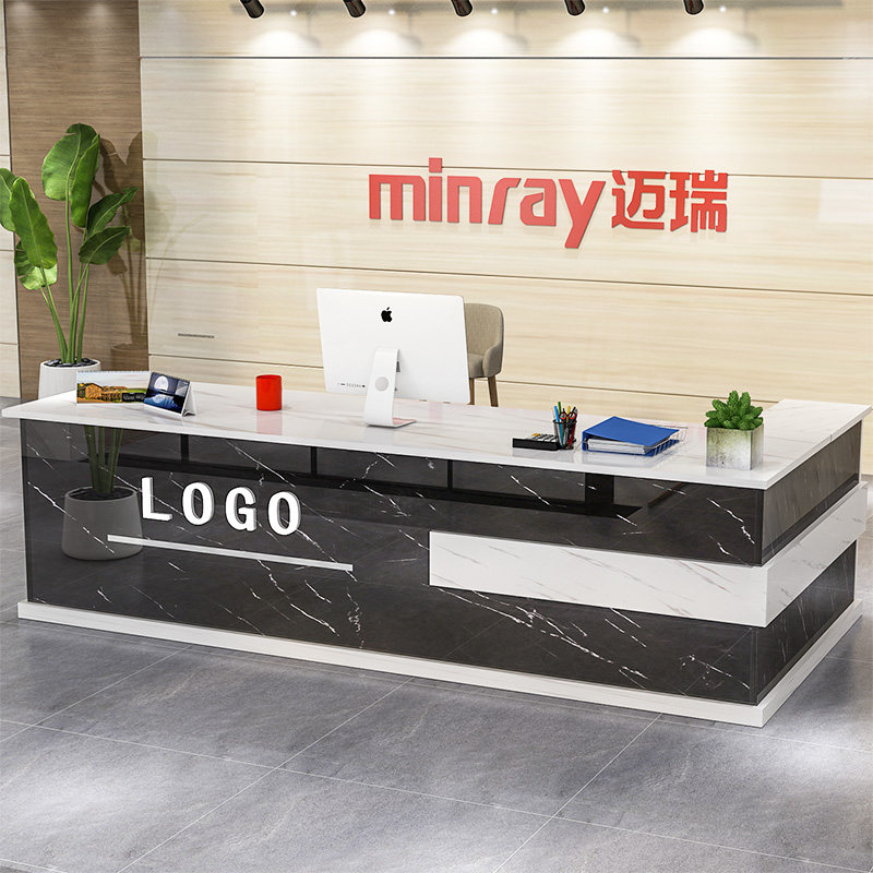 前台收银台吧台烤漆公司柜台图片