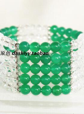 遮伤疤仿珍珠百搭夸张欧美风手链