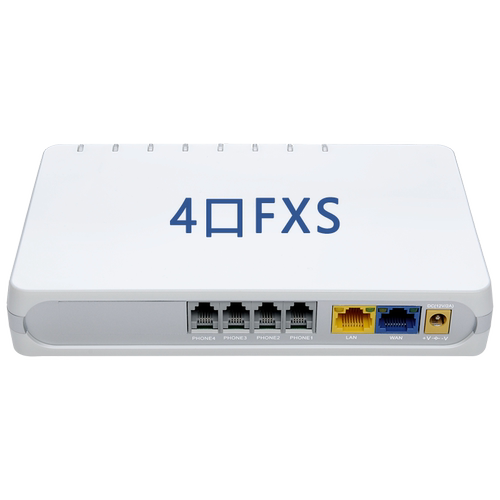 深简G504 4口语音网关IAD FXS SIP网关模拟电话IPPBX支持FreeSWITCH语言 千兆网口网络T.30使用G.711传真T.38