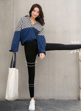 魔术黑色打底裤女裤外穿春秋薄款2020新款高腰小脚显瘦铅笔小黑裤