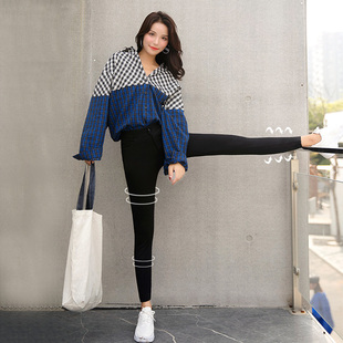 高腰小脚显瘦铅笔小黑裤 魔术黑色打底裤 2020新款 外穿春秋薄款 女裤