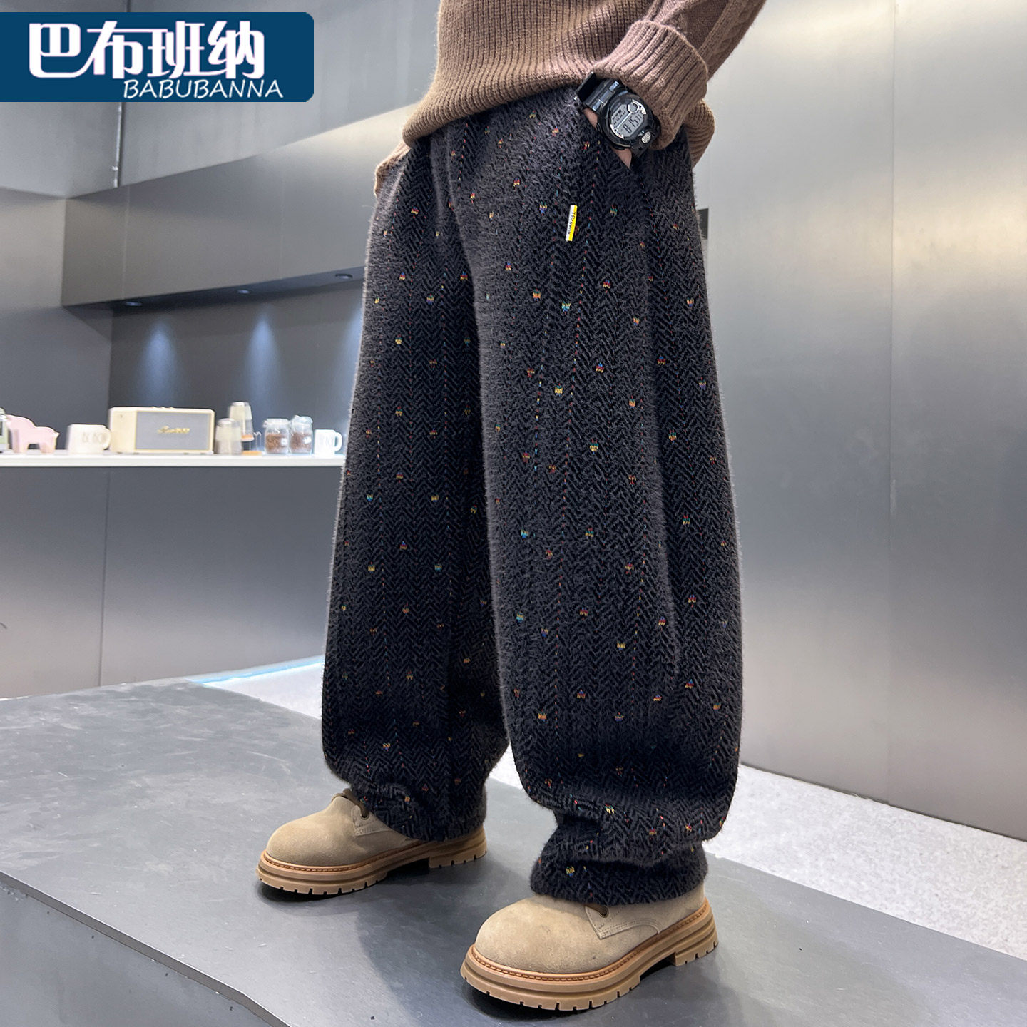 儿童加绒裤子2025新款秋冬款男童休闲裤大童直筒裤男孩一体绒长裤,童装/婴儿装/亲子装,裤子,淘宝优惠券,粉丝福利购,淘宝优惠卷