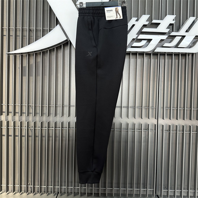 特步2024年春季新款运动裤针织长裤休闲时尚运动裤976129630104