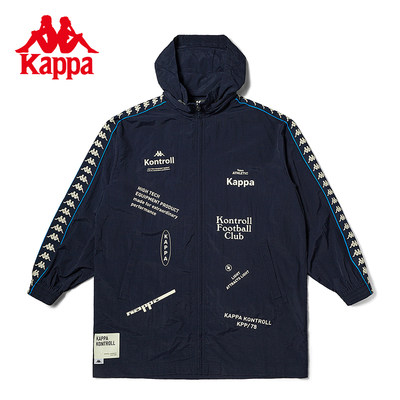 卡帕外套Kappa复古运动连帽串标