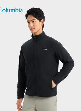 Columbia哥伦比亚抓绒衣男25秋冬户外舒适运动立领上衣外套EJ0027