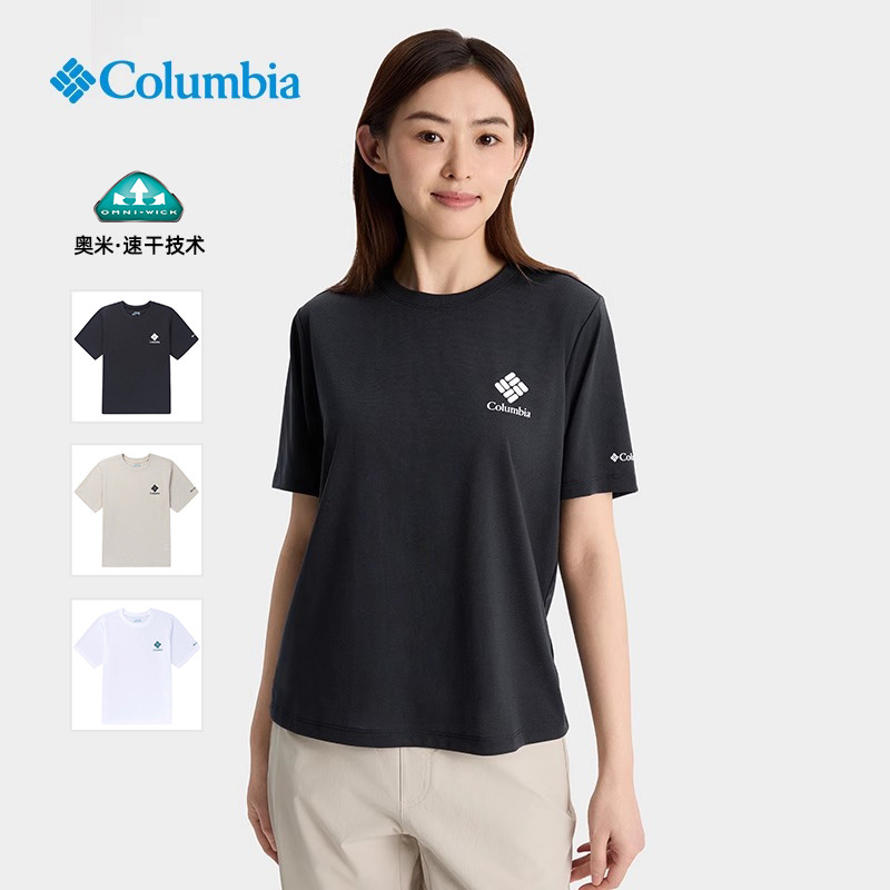 哥伦比亚T恤女吸湿透气