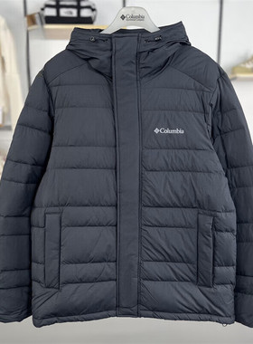 Columbia哥伦比亚羽绒服男24秋冬户外轻薄拒水防风连帽外套WE8928