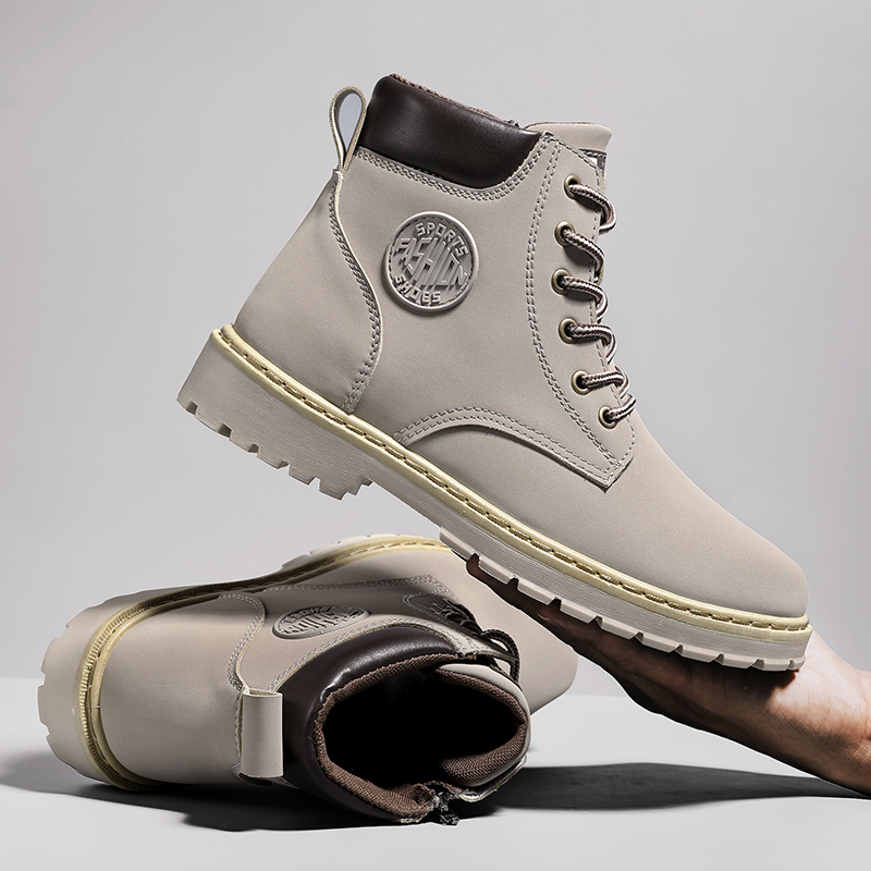 马丁靴男高帮国潮男鞋