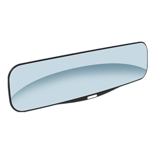 车内大视野后视镜防炫目反光镜汽车室内倒车镜广角曲面平面镜通用