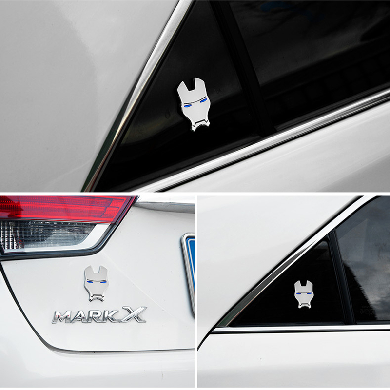 3d立体金属钢铁侠改装尾标车身贴