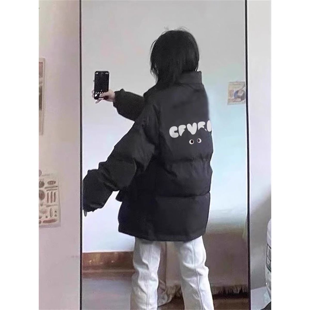 高街时尚羽绒棉服女款冬季立领小个子初中生加厚保暖休闲百搭外套