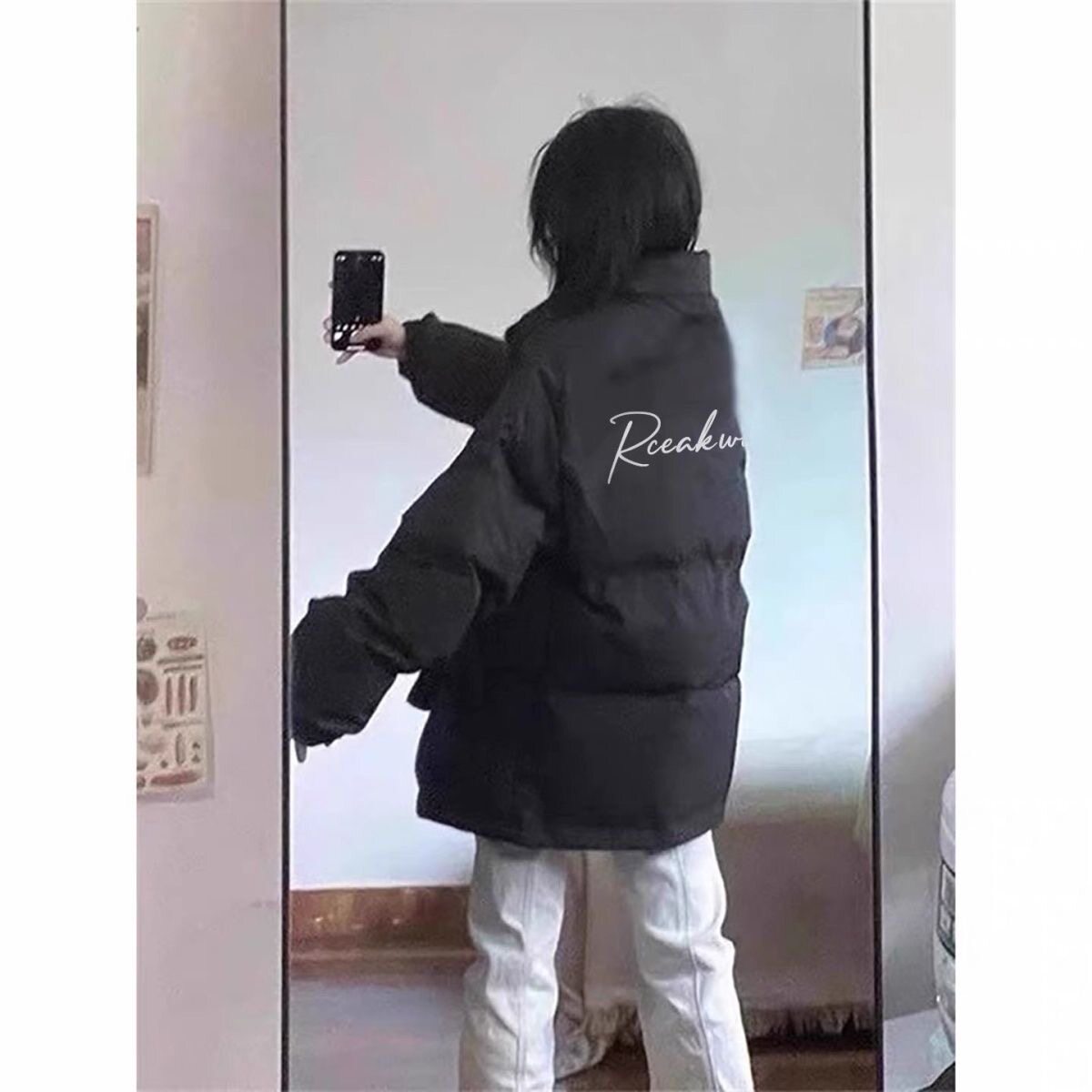 潮流高街羽绒棉服女冬季新款高中生面包服不臃肿街头宽松百搭外套