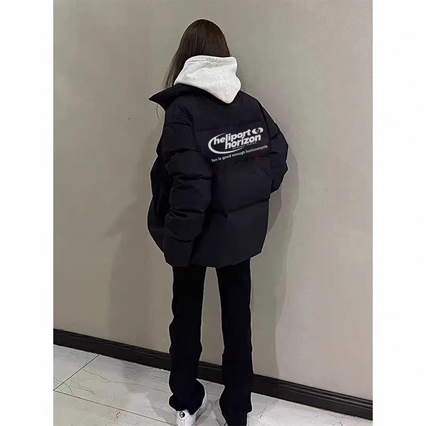 街头个性羽绒棉服女款冬季2026新款流行不臃肿面包服街头宽松外套