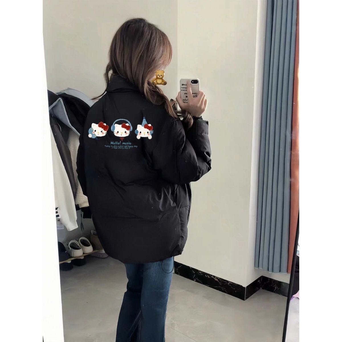 Kitty猫棉服女秋冬2026新款学生宽松慵懒面包服棉袄棉衣保暖外套