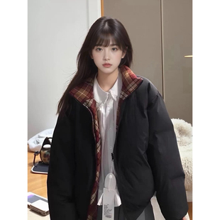 棉服女冬季2026新款棉衣大童少女孩大学高中学生初中女生外套棉袄