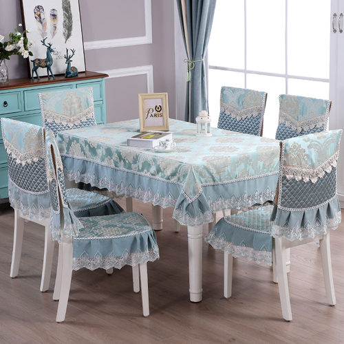 餐桌椅子套罩布艺套装四季通用