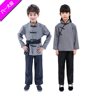 老奶奶演出服儿童话剧老头爷爷服农民老汉老婆婆农村妇女百姓服装