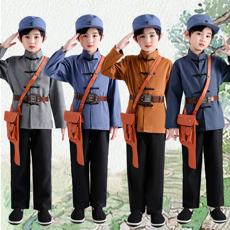 武工队服装民族八路表演服