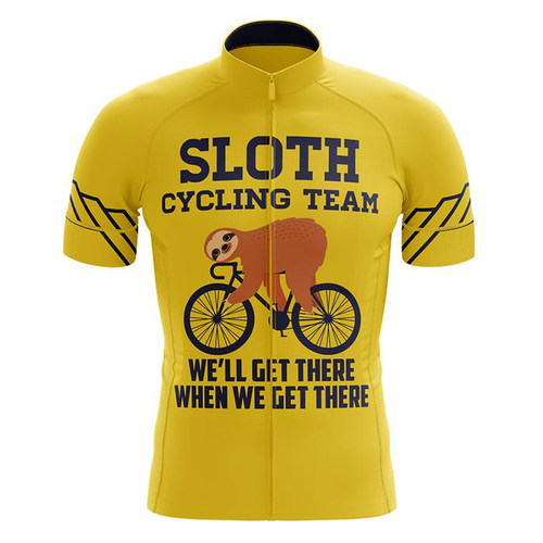SPTGRVO Lairschdan yellow funny team bicycle shirt men 2020